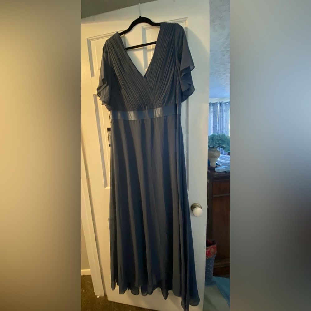 Elegant  Blue Evening Dress